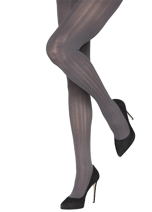 Charnos Opaque Cable Tights SideZoom 2