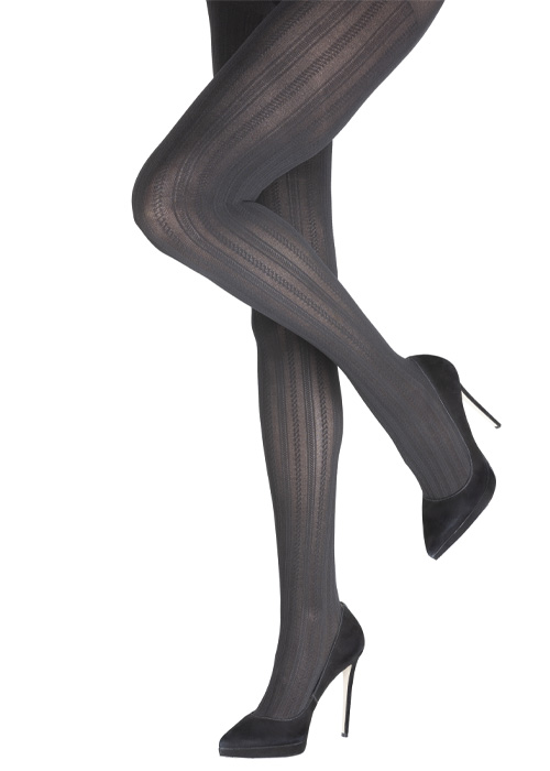 Charnos Opaque Cable Tights SideZoom 1