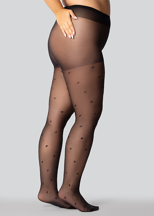 Mona Queen Size Diamond Rain 30 Tights Product image