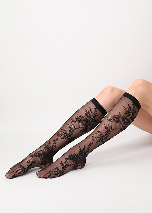 Oroblu Sexy Nonchalance Lacelike Knee Highs