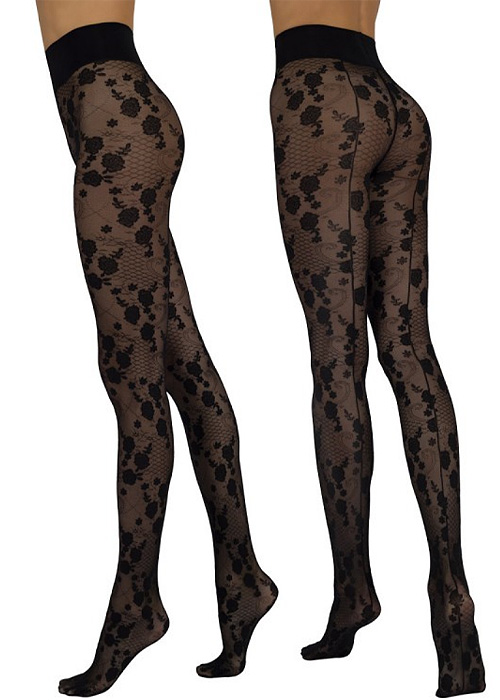 Sarah Borghi Loulou Floral Tights SideZoom 4