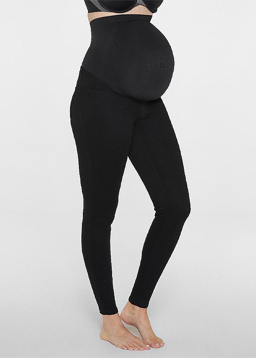 Spanx Mama Jean-ish Black Ankle Leggings SideZoom 3